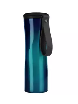 Термокружка Kiss Kiss Fish MOKA Smart Coffee Tumbler, 430мл, корпус сталь/колба сталь, океан (6939427201896)
