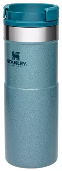 Термокружка Stanley Classic Neverleak, 470мл, корпус сталь/колба сталь, голубой (10-09851-009)
