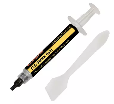 Термопаста ExeGate ETG-9WMK Gold, 8.6 Вт/м·К, шприц, лопатка, 2 г (EX282342RUS)