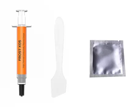 Термопаста ID-COOLING FROST X05, 6.5 Вт/м·К, шприц, 5 г, лопатка в комплекте, серый (FROST X05 5g)