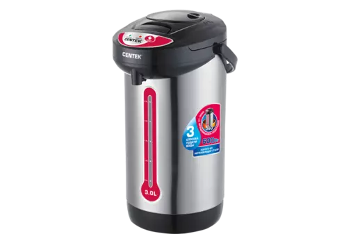 Термопот Centek CT-0080 3л. 600Вт, Скрытый, металл, черный