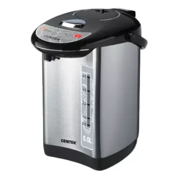 Термопот Centek CT-1083 5л. 850Вт, сталь, серебристый/черный