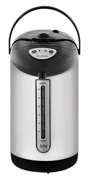 Термопот Starwind STP1130 3л. 750Вт, Закрытый нагревательный элемент, нержавеющая сталь/пластик, черный (1214436)