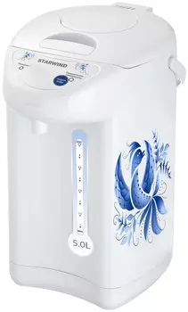 Термопот Starwind STP2851 5л. 750Вт, металл/пластик, белый/принт (STP2851)