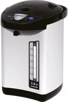 Термопот Starwind STP3822 3.8л. 800 Вт, металл/пластик, серебристый/черный (STP3822)