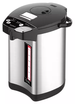 Термопот SUPRA TPS-5005ST 5л. 900Вт, закрытая спираль, нержавеющая сталь, серебристый