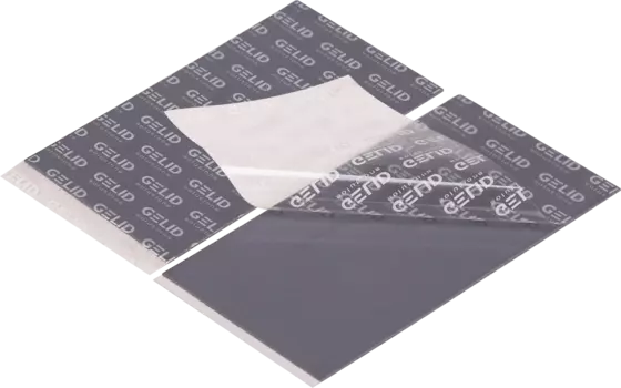 Термопрокладка GELID TP-VP04-B, 15 Вт/м·К, блистер, 90x50x1мм, 2шт, серый (TP-VP04-B)