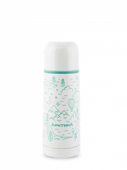 Термос АРКТИКА 102-350, 350мл, корпус сталь/колба сталь, белый