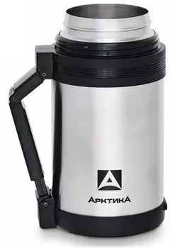 Термос АРКТИКА, 1л, корпус сталь/колба сталь, серебристый (201-1000P)