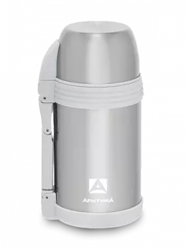 Термос АРКТИКА 205-1200, 1.2л, корпус сталь/колба сталь, серебристый/белый (205-1200/SIL)