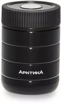 Термос для еды АРКТИКА 307-480, 480мл, корпус сталь/колба сталь, черный (307-480/BLA)