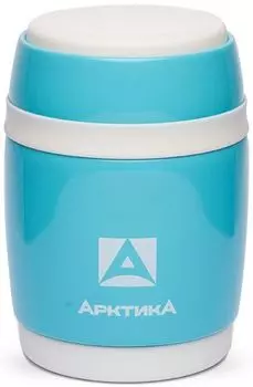 Термос для еды АРКТИКА 409-380W, 380мл, корпус сталь/колба сталь, ложка, синий (409-380W/BLUE)