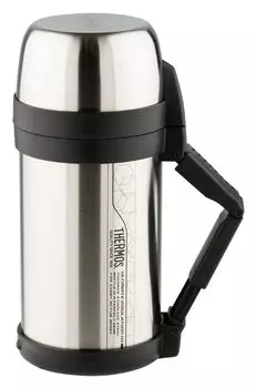 Термос THERMOS FDH Stainless Steel Vacuum Flask, 1.4 л, корпус сталь/колба сталь, стальной/черный (923639)