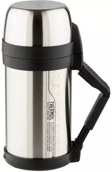 Термос THERMOS FDH Stainless Steel Vacuum Flask, 1.65 л, корпус сталь/колба сталь, стальной/черный (923646)