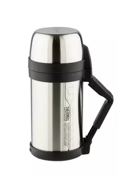 Термос THERMOS FDH Stainless Steel Vacuum Flask, 2л, корпус сталь/колба сталь, стальной/черный (923653)