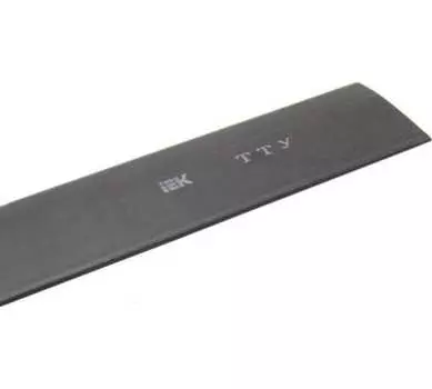 Термоусаживаемая трубка ТУТ IEK, 4 мм/2 мм, 2:1, 1 шт. x 1 м, черный (UDRS-D4-1-K02)
