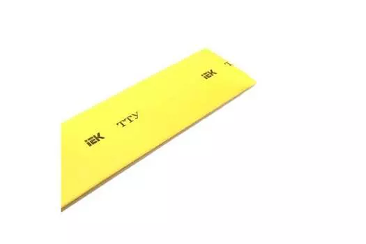 Термоусаживаемая трубка ТУТ IEK, 4 мм/2 мм, 2:1, 1 шт. x 1 м, желтый (UDRS-D4-1-K05)