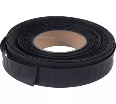 Термоусаживаемая трубка ТУТ КВТ, 2.5 см/1.25 см, 2:1, 1 шт. x 50 м, черный (60094)