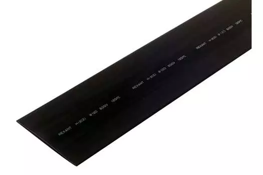 Термоусаживаемая трубка ТУТ REXANT, 120 мм/60 мм, 2:1, 1 шт. x 1 м, черный (25-0120)