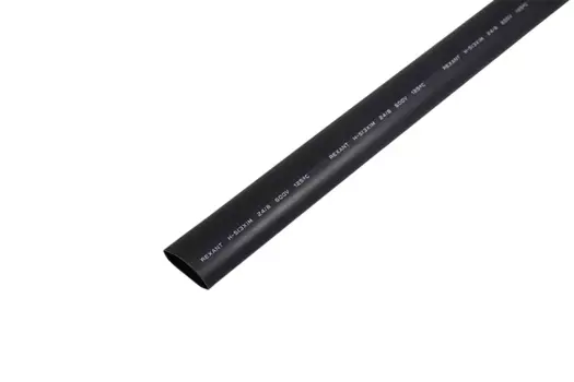 Термоусаживаемая трубка ТУТ REXANT, 24 мм/8 мм, 3:1, 1 шт. x 1 м, черный (26-0024)
