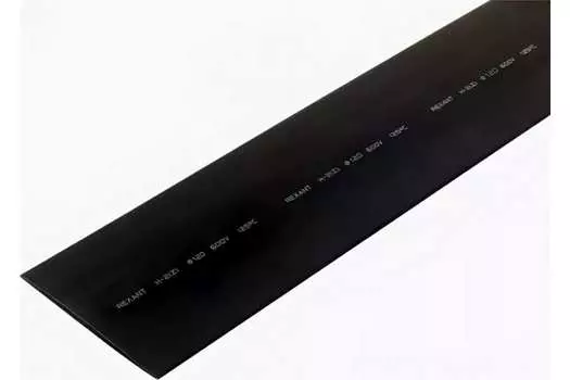 Термоусаживаемая трубка ТУТ REXANT, 80 мм/40 мм, 2:1, 1 шт. x 1 м, черный (25-0080)