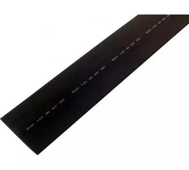 Термоусаживаемая трубка ТУТ REXANT ТУТнг, 6 см/3 см, 1 шт. x 1 м, черный (25-0060)