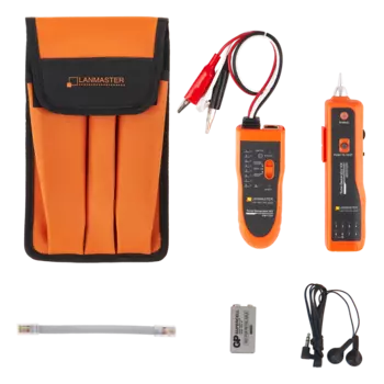 Тестер кабельный Lanmaster LAN-TST-TPK-300N, RJ-11/RJ45/клипсы "крокодил" (LAN-TST-TPK-300N)