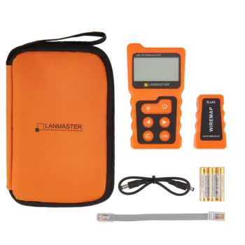 Тестер кабельный Lanmaster LAN-TST-WRM-400-POE, RJ45 (LAN-TST-WRM-400-POE)