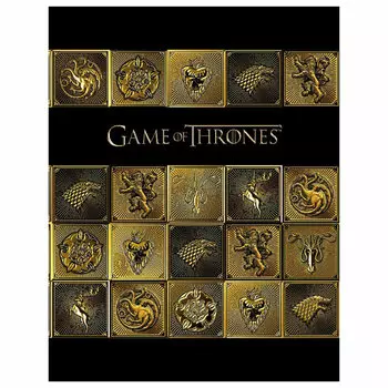 Тетрадь клетка A5 120 листов, кольца, обложка картон, Hatber Игра престолов (404467)