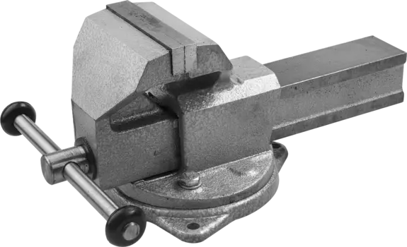 Тиски ЗУБР ЭКСПЕРТ, слесарные, 125мм, функция поворота, наковальня (32606-125)