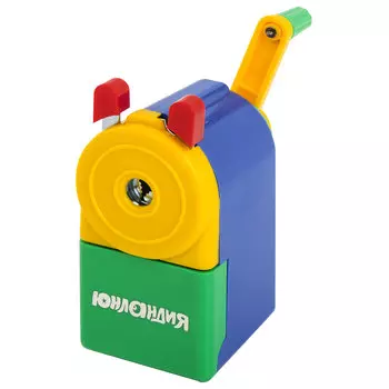 Точилка для карандашей механическая ЮНЛАНДИЯ Светофор, контейнер для стружки, 1 отверстие (228766)