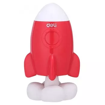 Точилка для карандашей ручная Deli Rocket ER00601 Bumpees, контейнер для стружки, 1 отверстие (1112416)