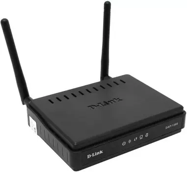 Точка доступа D-link DAP-1360, 802.11n, 2.4 ГГц, до 300 Мбит/с, внешних антенн: 2x2dBi