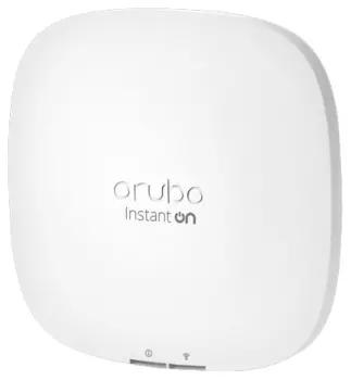 Точка доступа HPE Aruba Instant On AP22 (RW), LAN: 1x1 Гбит/с, 802.11a/b/g/n/ac/ax, 2.4 / 5 ГГц (одновременная работа), до 1.2 Гбит/с, внутренних антенн: 1x5.6dBi, PoE (R4W02A)