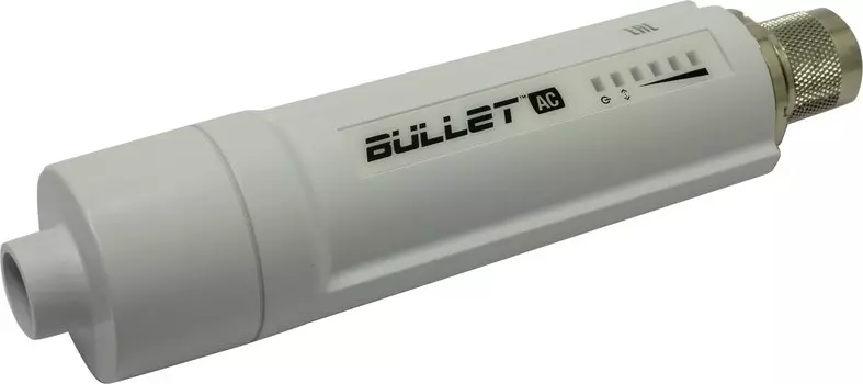 Точка доступа Ubiquiti Bullet AC, LAN: 1x1 Гбит/с, 802.11a/b/g/n/ac, 2.4 / 5 ГГц, до 300 Мбит/с, PoE (B-DB-AC)