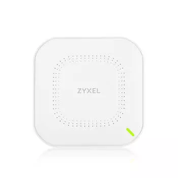 Точка доступа ZYXEL NebulaFlex NWA50AX, LAN: 1x1 Гбит/с, 802.11a/b/g/n/ac/ax, 2.4 / 5 ГГц, до 1.78 Гбит/с, внутренних антенн: 4x4dBi, PoE (NWA50AX-EU0102F)