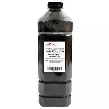 Тонер ASC Premium, канистра 1 кг, черный, совместимый для Canon LJ 1005/1010, Тип ASKE H-071 (V0041517)