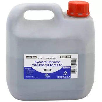 Тонер B&W KPR-203-1K, канистра 1 кг, черный, совместимый для Kyocera