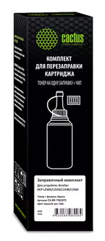 Тонер Cactus CS-RK-TN2375, бутыль 140 г, черный, совместимый для Brother TN2375 DCP L2500/L2520/L2540/L2560 (CS-RK-TN2375)