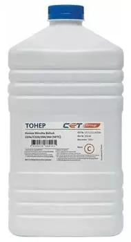 Тонер CET NF7C, бутыль 500 г, голубой, совместимый для Konica Minolta Bizhub C654/C754/C654e/C754e (CET111113C500)