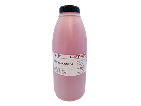 Тонер CET PK202, бутыль 100 г, пурпурный, совместимый для Kyocera ECOSYS P6030cdn, FS-C5300DN, FS-5350DN, TASKalfa 250ci, TASKalfa 300ci, ECOSYS M6026cidn, ECOSYS M6526cdn, ECOSYS M6526cidn, ECOSYS P6026cdn, FS-C2026MFP, FS-C2126MFP, FS-C2126MFP+, FS-C2526MFP, FS-C2626MFP, FS-C5250DN, FS-C8520MFP, FS-C8525MFP, TASKalfa 205c, TASKalfa 255c, TASKalfa 2551ci, TASKalfa 2550ci, ECOSYS P7035cdn, FS-C5400DN, FS-C5100DN, TASKalfa 400ci, TASKalfa 500ci, FS-C5200DN, ECOSYS P6021cdn, FS-C5150DN, FS-C8020MFP, FS-C8025MFP, FS-C8520MFP, FS-C8525MFP (OSP0202M-100)