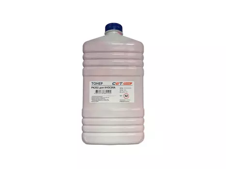 Тонер CET PK202, бутыль 500 г, пурпурный, совместимый для Kyocera ECOSYS P6030cdn, FS-C5300DN, FS-5350DN, TASKalfa 250ci, TASKalfa 300ci, ECOSYS M6026cidn, ECOSYS M6526cdn, ECOSYS M6526cidn, ECOSYS P6026cdn, FS-C2026MFP, FS-C2126MFP, FS-C2126MFP+, FS-C2526MFP, FS-C2626MFP, FS-C5250DN, FS-C8520MFP, FS-C8525MFP, TASKalfa 205c, TASKalfa 255c, TASKalfa 2551ci, TASKalfa 2550ci, ECOSYS P7035cdn, FS-C5400DN, FS-C5100DN, TASKalfa 400ci, TASKalfa 500ci, FS-C5200DN, ECOSYS P6021cdn, FS-C5150DN, FS-C8020MFP, FS-C8025MFP, FS-C8520MFP, FS-C8525MFP (OSP0202M-500)