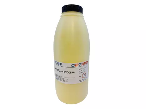 Тонер CET PK206, бутыль 100 г, желтый, совместимый для Kyocera ECOSYS M6035cidn, ECOSYS M6535cidn, ECOSYS P6035cdn, ECOSYS P7040cdn, ECOSYS M6030cdn, ECOSYS M6530cdn, ECOSYS P6130cdn (OSP0206Y-100)