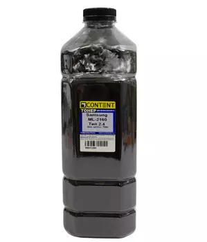 Тонер Content Тип 2.4, бутыль 700 г, черный, совместимый для Samsung ML-2160 (V0041285)