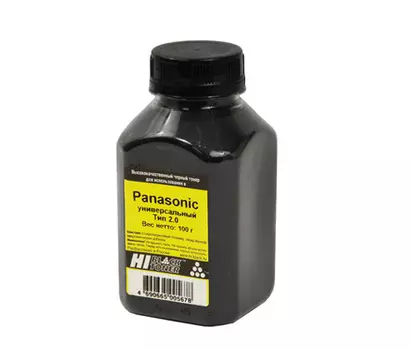 Тонер Hi-Black универсальный, бутыль 100 г, черный, совместимый для Panasonic KX-MB263RU/KX-MB283RU/KX-MB763RU/KX-MB773RU/KX-MB783RU/KX-FLB813RU/KX-FLB853RU/KX-FLB883RU/KX-FL403RU/KX-MB1900RU/KX-MB2000RU/KX-MB2020RU/KX-MB2030RU/KX-MB2051RU/KX-MB2061RU, Тип 2.0 (20104083943)