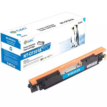 Картридж лазерный G&G GG-CF351A/NT-CF351A, голубой, 1000 страниц, совместимый для LJ Pro M176n / M177fw