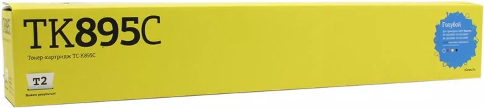 Картридж лазерный T2 TC-K895C (TK-895C/1T02K0CNL0), голубой, совместимый для Kyocera FS-C8020/C8025/C8520/C8525