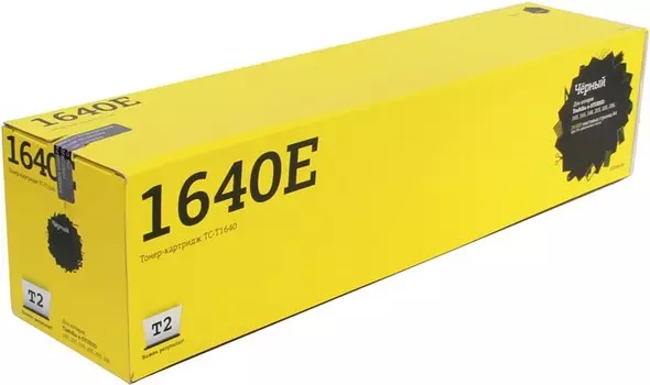 Картридж лазерный T2 TC-T1640 (T1640E/T1640E), черный, 24000 страниц, совместимый для Toshiba e-STUDIO 163/165/166/203/205/206