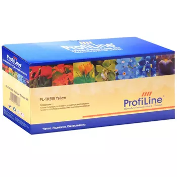 Картридж лазерный ProfiLine PL-TK-590Y (TK-590Y), желтый, 5000 страниц, совместимый для Kyocera FS-C5250DN/C2026MFP/C2026MFP+/C2126MFP/C2126MFP/C2526MFP+/C2626MFP/ECOSYS P6026cdn/M6026cdn/M6026cidn/M6526cdn/M6526cidn