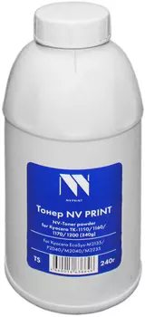 Тонер NV Print универсальный 240 г, черный, совместимый для Kyocera EcoSys-M2135 /P2235/M2635/M2735dw/P2040/M2040/M2540/M2640/M2235/P2335/M2735dn/M2835 (NV-Kyocera TK-1150 (240г))